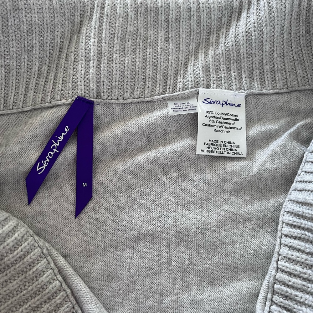 Seraphine Cotton & Cashmere Cardigan - Picture 8 of 13